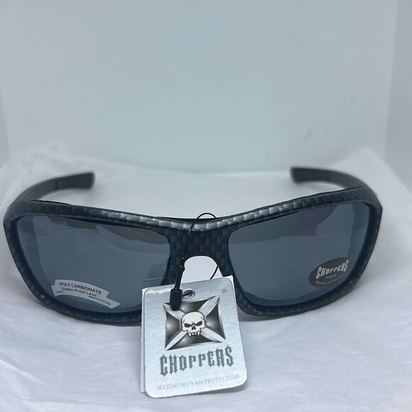 Choppers Padded Sunglasses – Maximum UV Protection – Motorcycle Riding Glasses - Picture 3 of 3